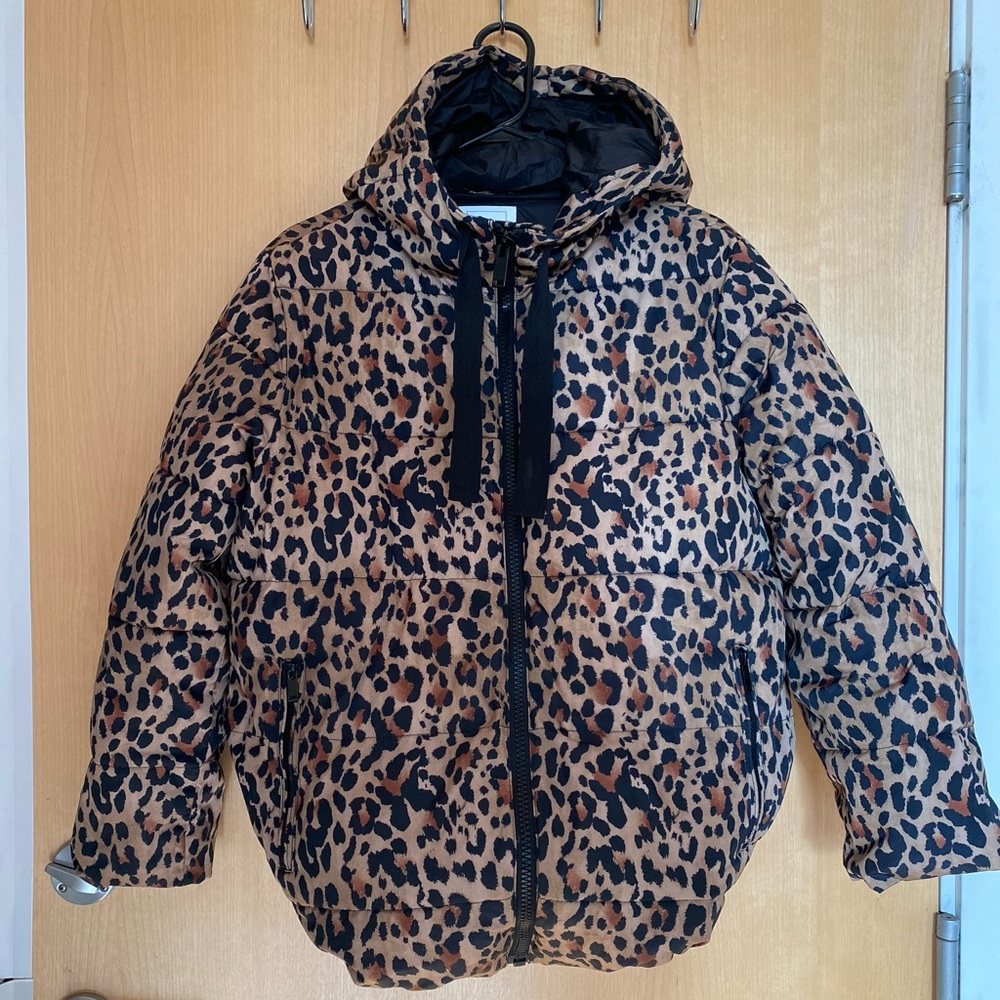 Gap Leopard Puffer Parka - Vegan!